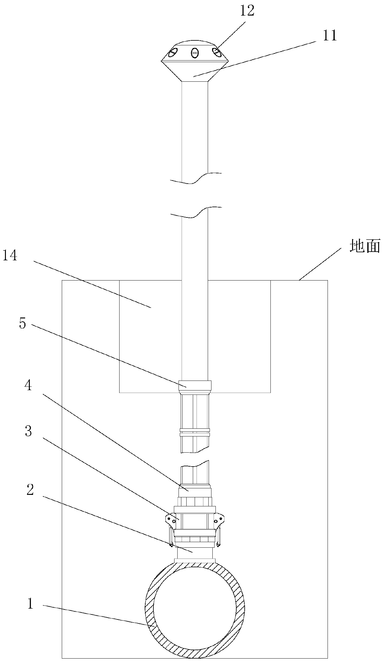 Embedded type integrated irrigation system of water, fertilizers and medicine