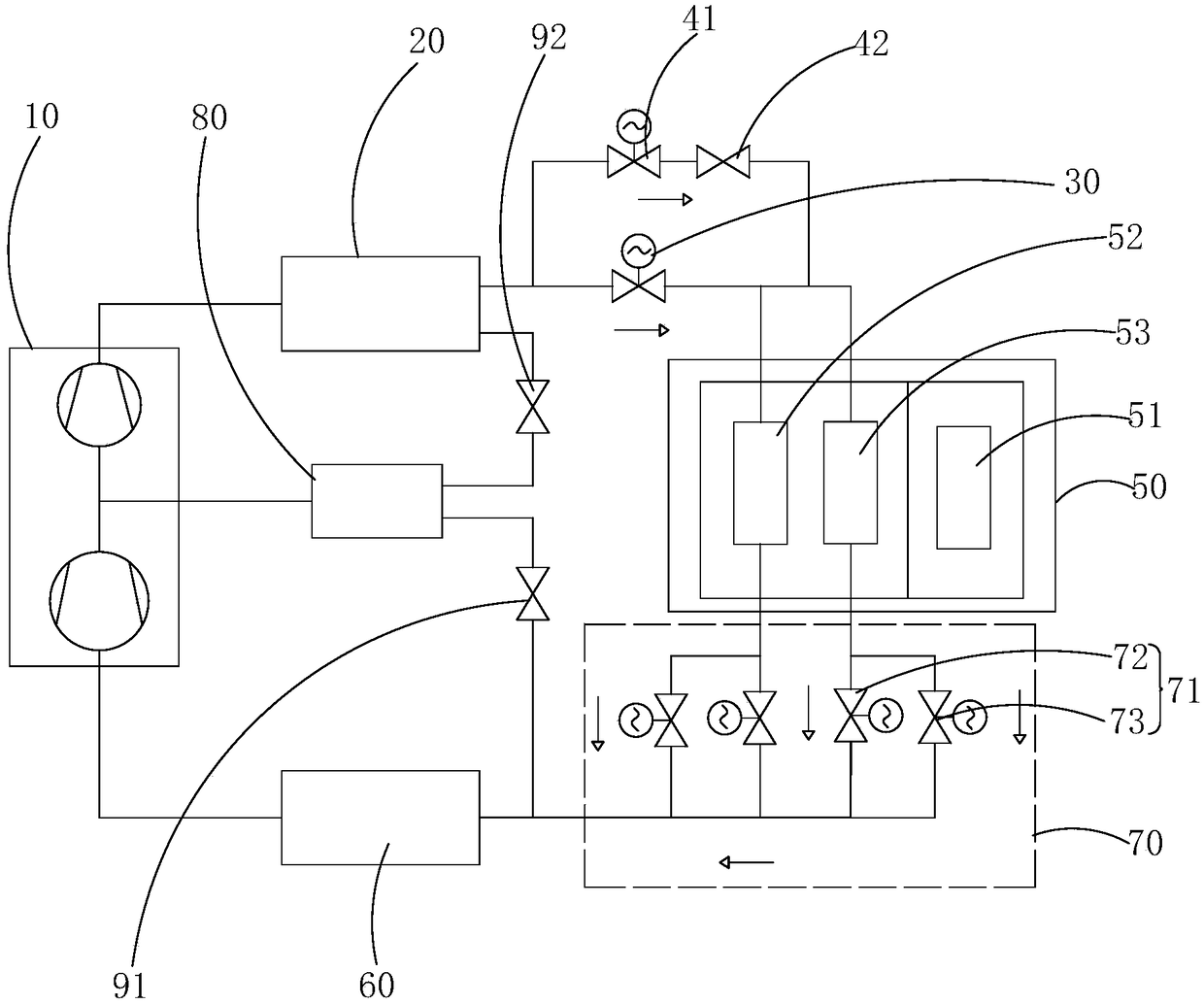 Cooling system and control method thereof