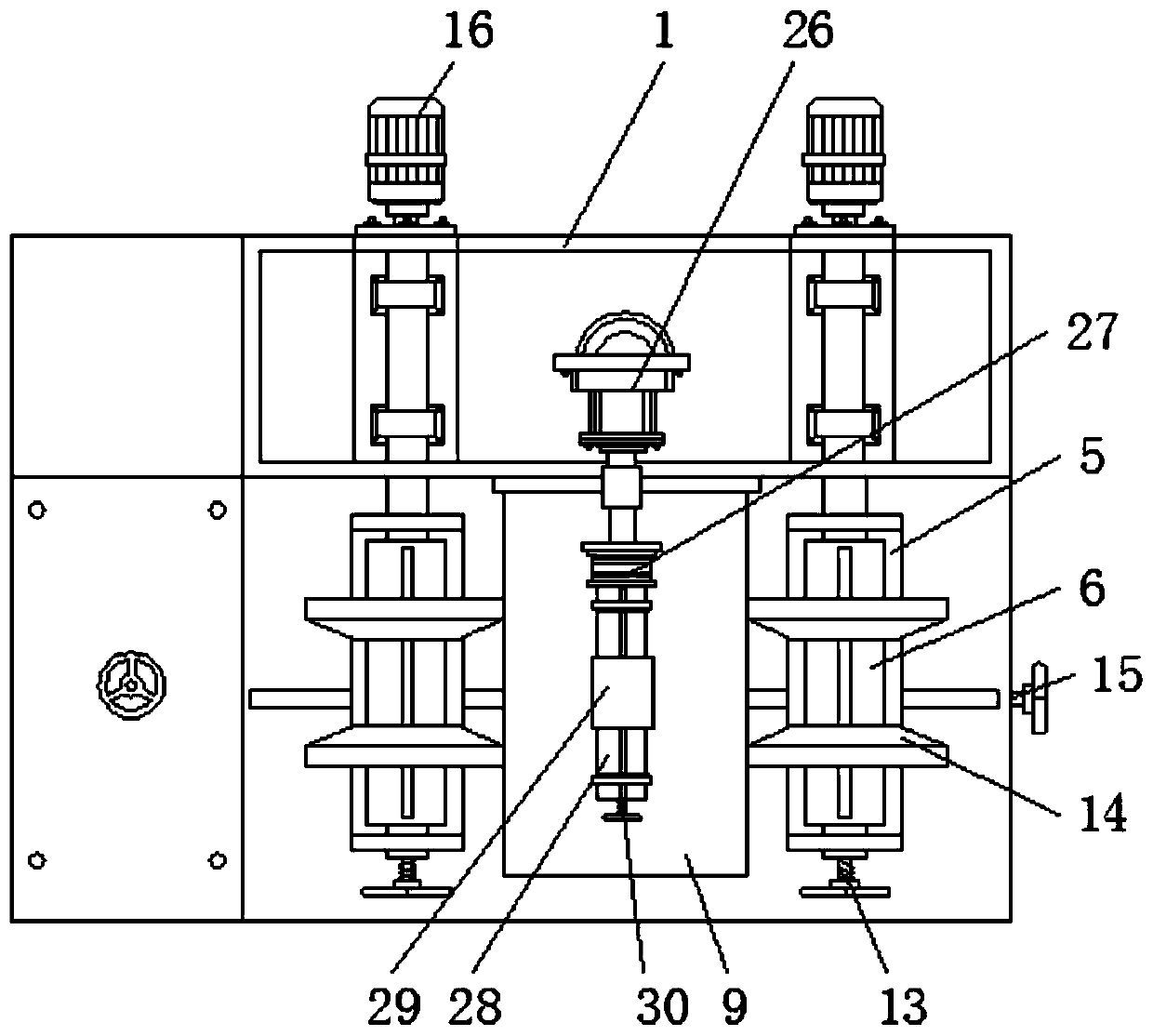 Multi-angle building pipe bending device capable of conducting discharging conveniently