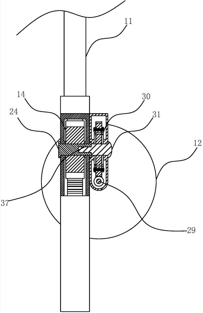 Dual-thrust toothed belt type lifter with spring-strip buffering gear and self-adaptive sliding block