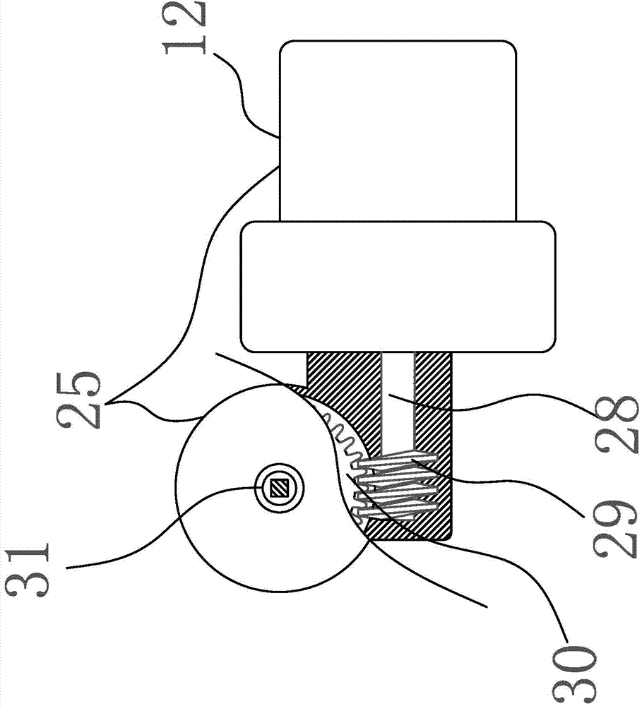 Dual-thrust toothed belt type lifter with spring-strip buffering gear and self-adaptive sliding block