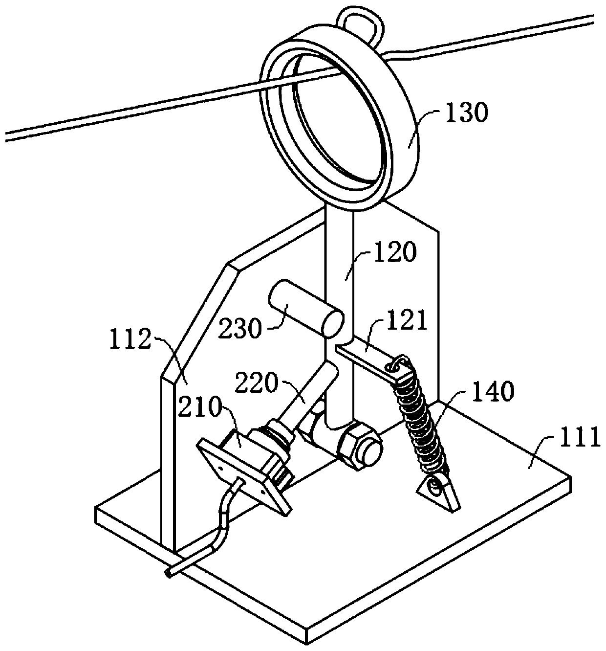 Steel wire twisting prevention device