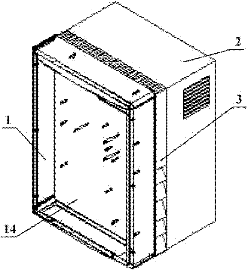 Cooling structure and cooling method of photovoltaic inverter device