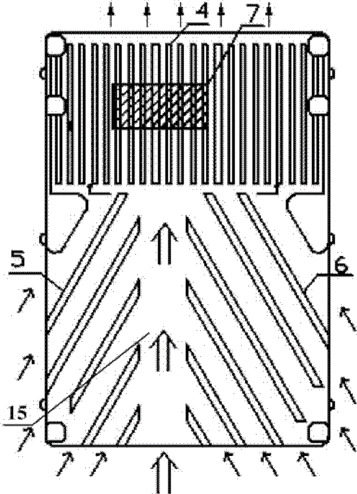 Cooling structure and cooling method of photovoltaic inverter device