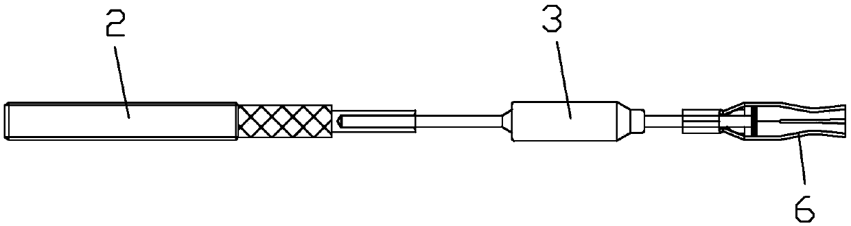 Electric heating tube with internally embedded thermal fuse and preparation method thereof