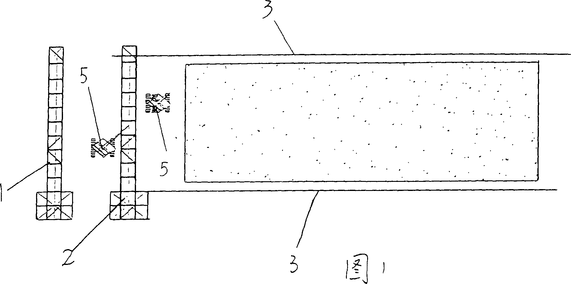 Matrix form push installing method for large span deep space steel structure