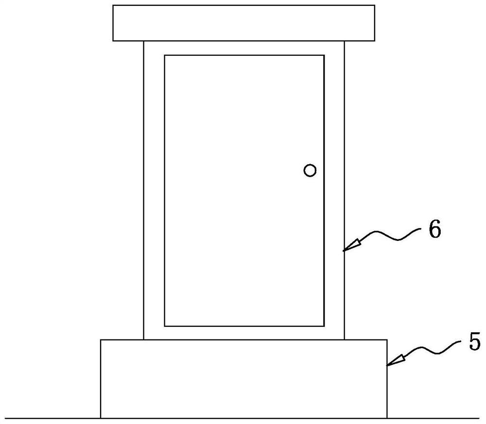 Ground sinking type distribution box