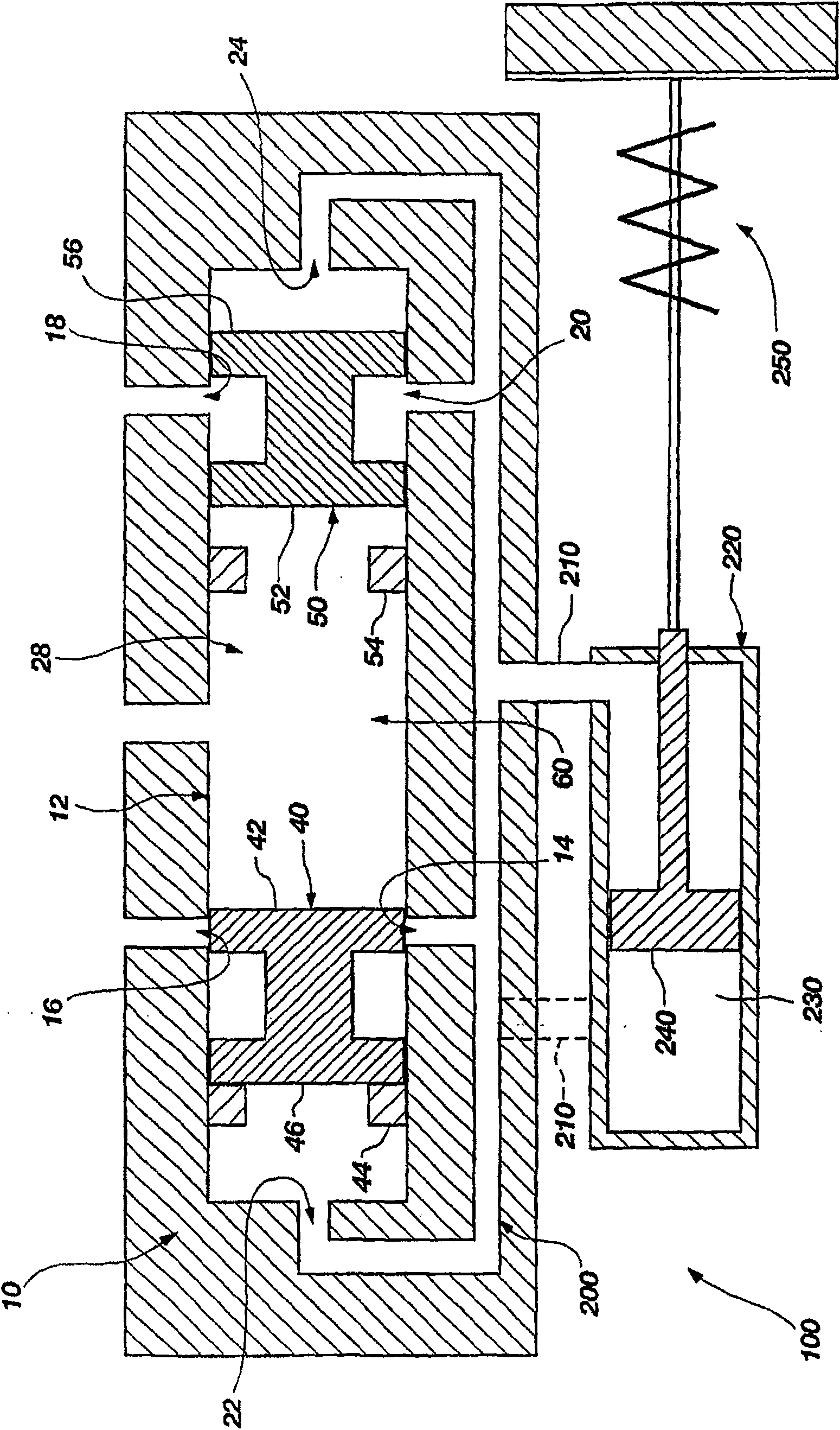 Pressure control valve having intrinsic feedback system