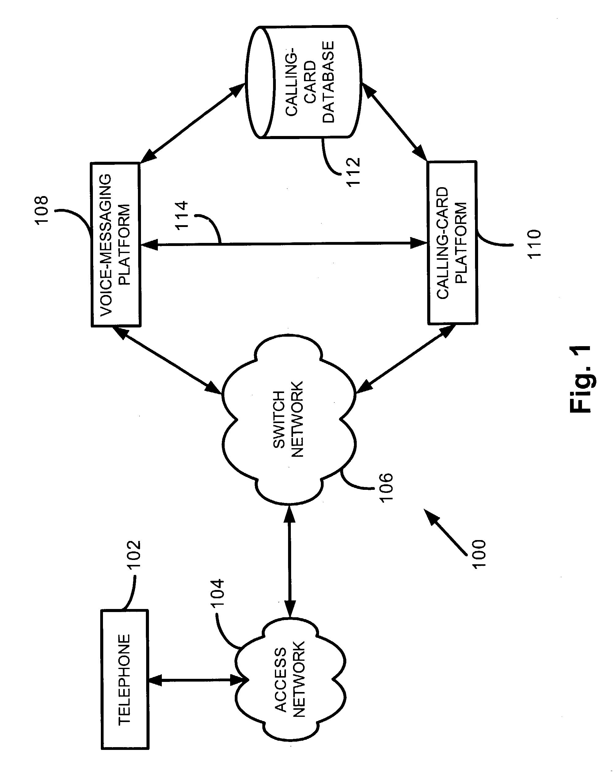 Method and apparatus for receiving a message on a prepaid card or calling card