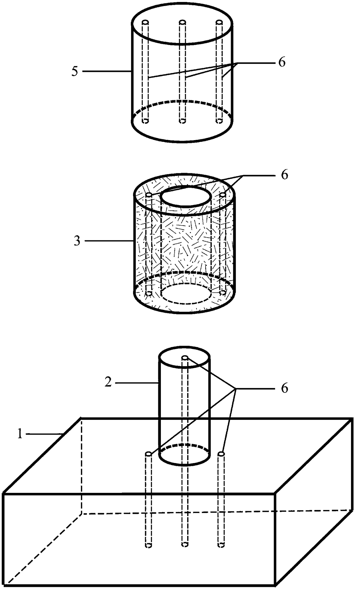 Prefabricated segmental assembling pier in the form of component combination for the bottom segments