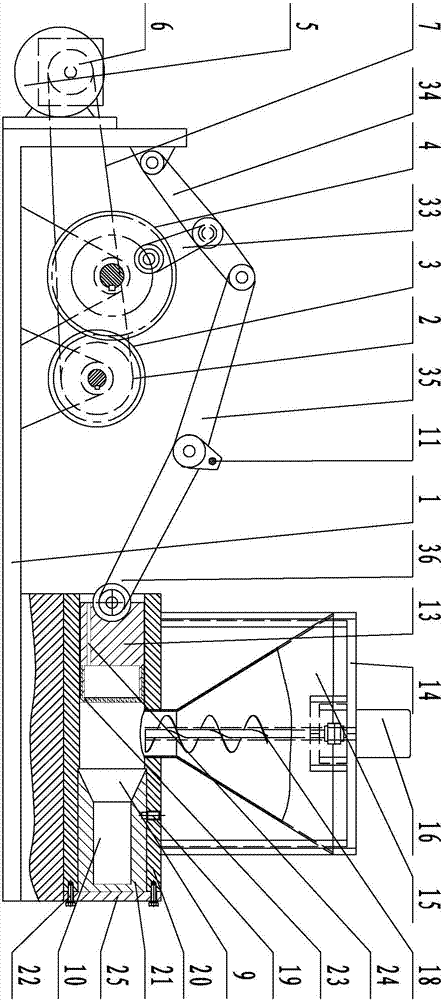 A kind of fruit and vegetable skin dregs compression molding equipment