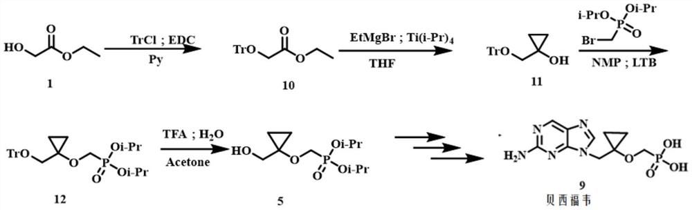 A kind of method for preparing besifovir