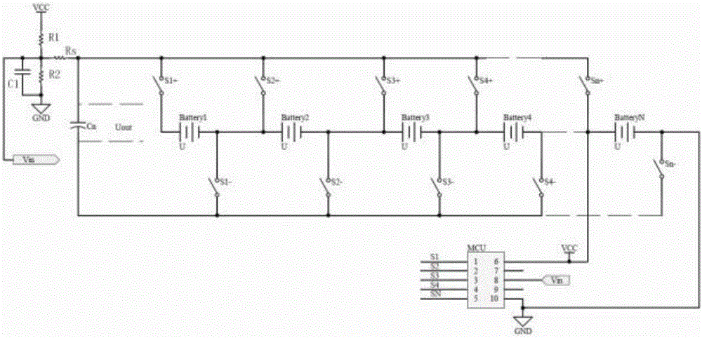 Voltage reduction method and voltage reduction circuit of battery pack