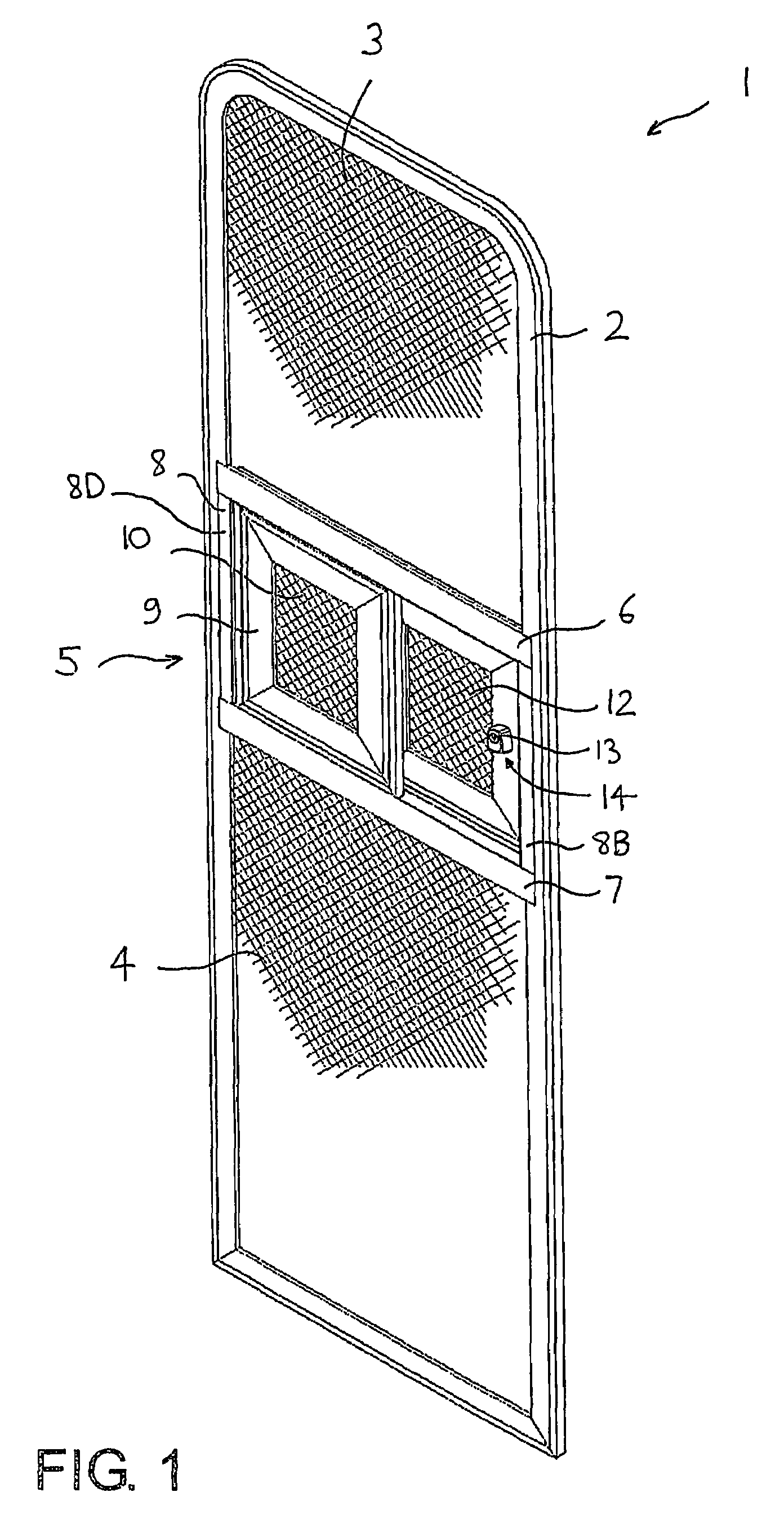 Security screen door for vehicles and a locking system therefor