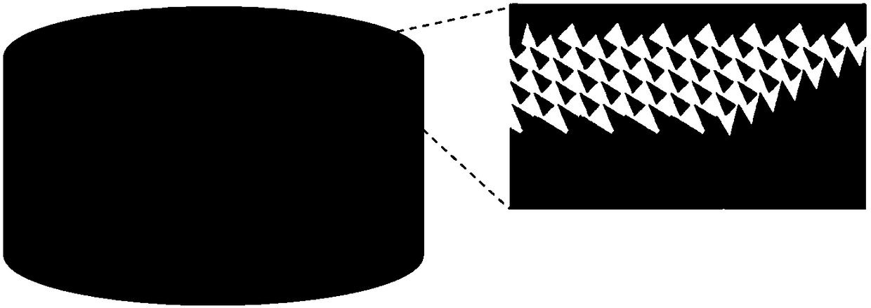 A hot cathode having a three-dimensional structure surface and a preparation method thereof