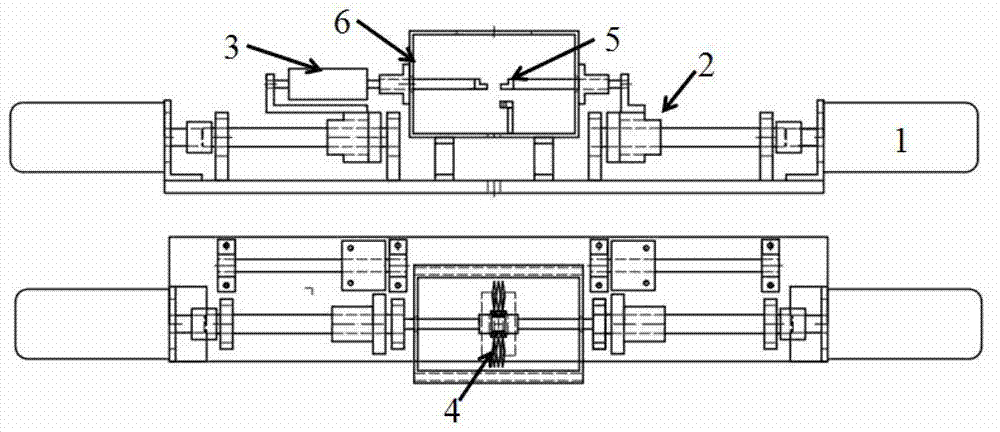 Constant width film stretching device combined with X-ray scattering, and experimental method thereof