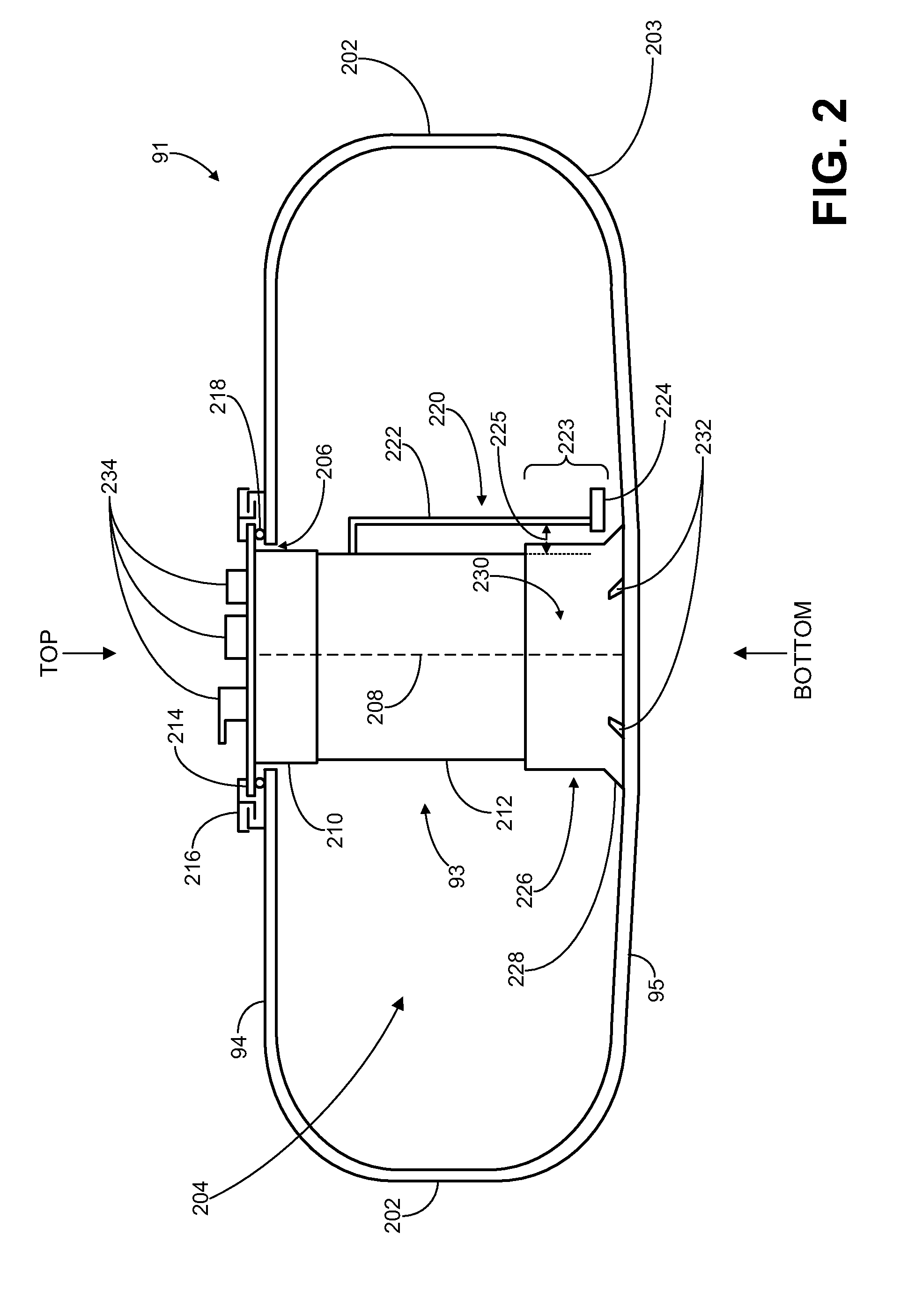 Fuel delivery module reinforced fuel tank