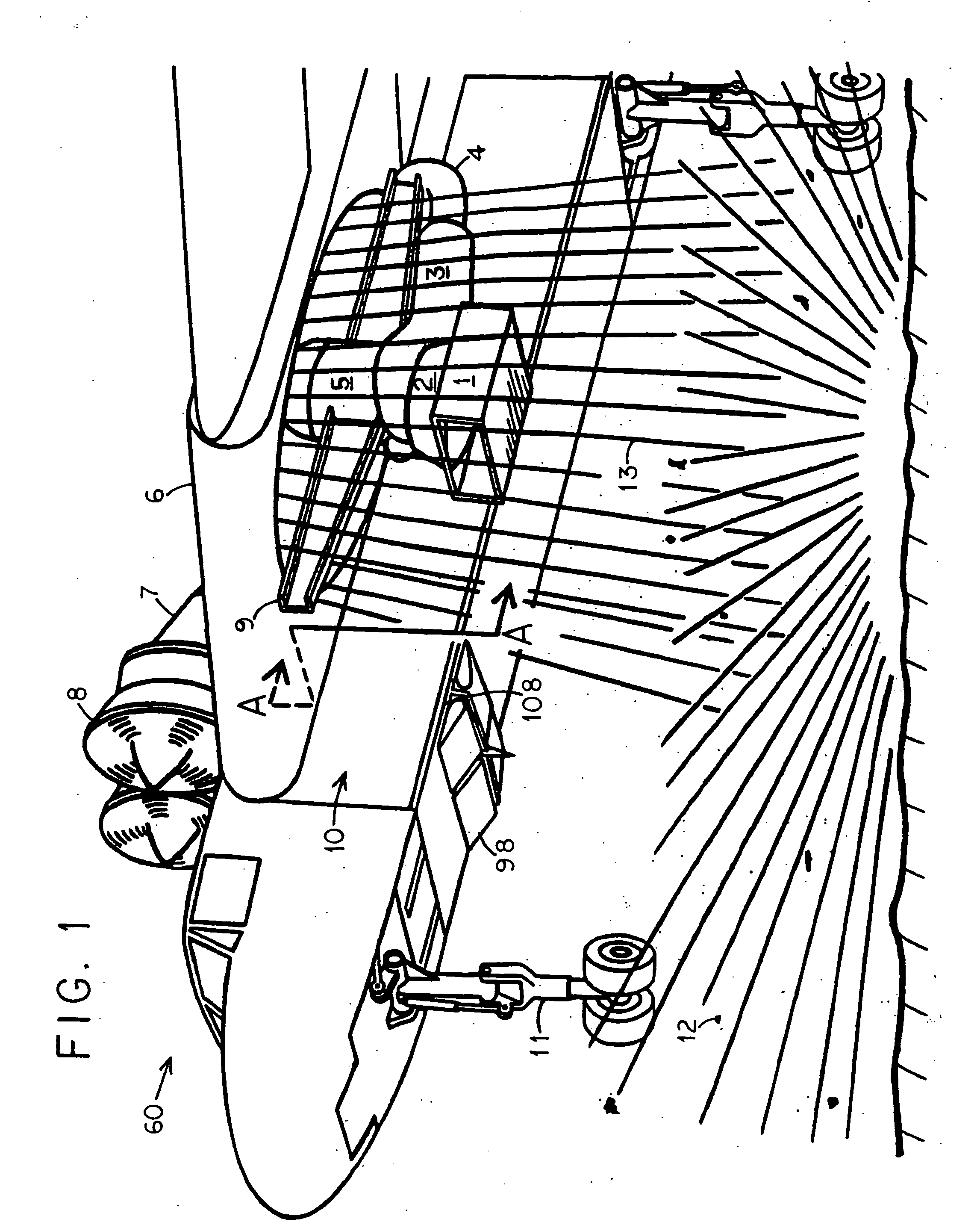 Fly-in landing pad for lift-fan aircraft