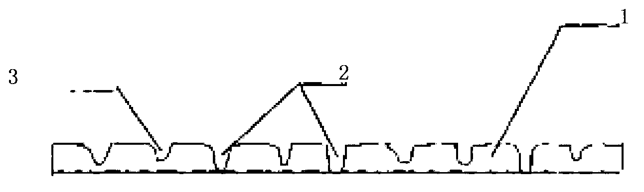 Shredded composite packaging film in arbitrary direction and preparation method thereof