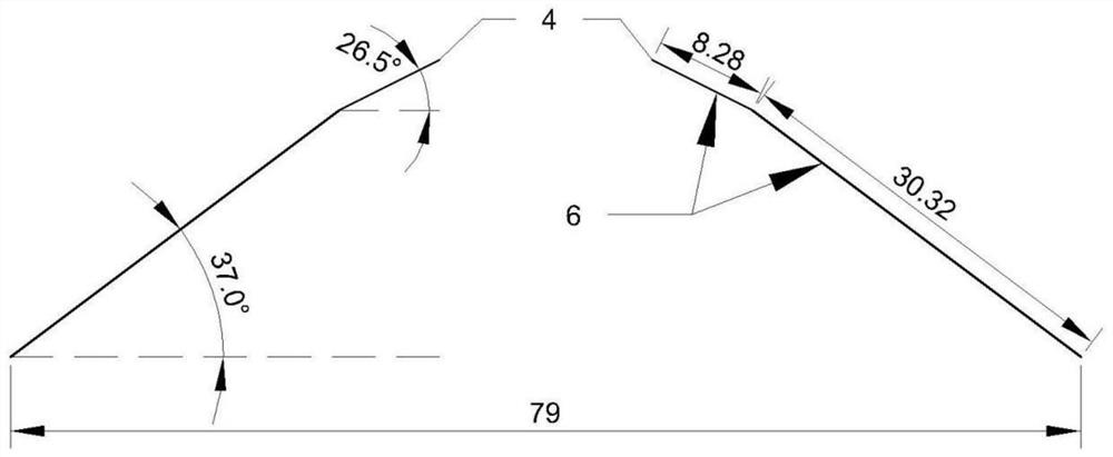 Secondary light concentrating reflection-uniform heat flow trough type solar heat collector