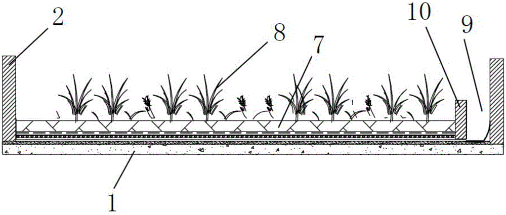 Green roof structure and construction method thereof