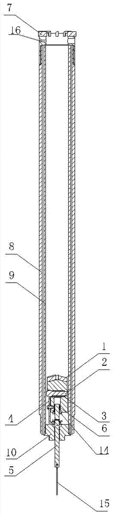 Mother-son drill bit spot sampling device