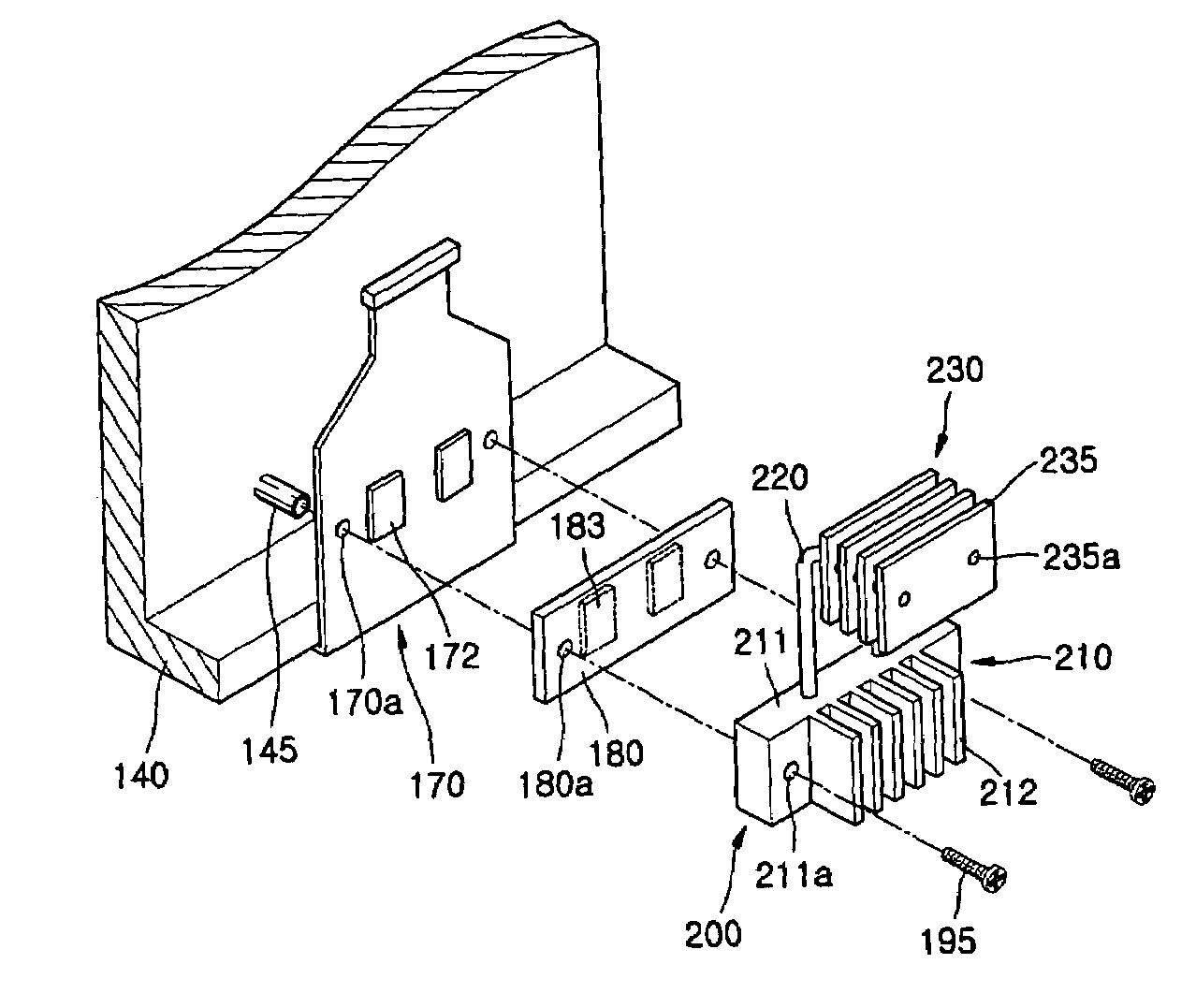 Heat radiating assembly for plasma display apparatus and plasma display apparatus including the same