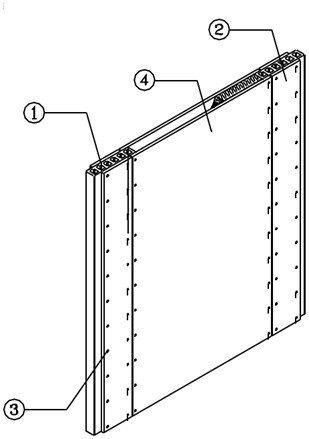 Assembly type inorganic keel, assembly type partition and installation method thereof