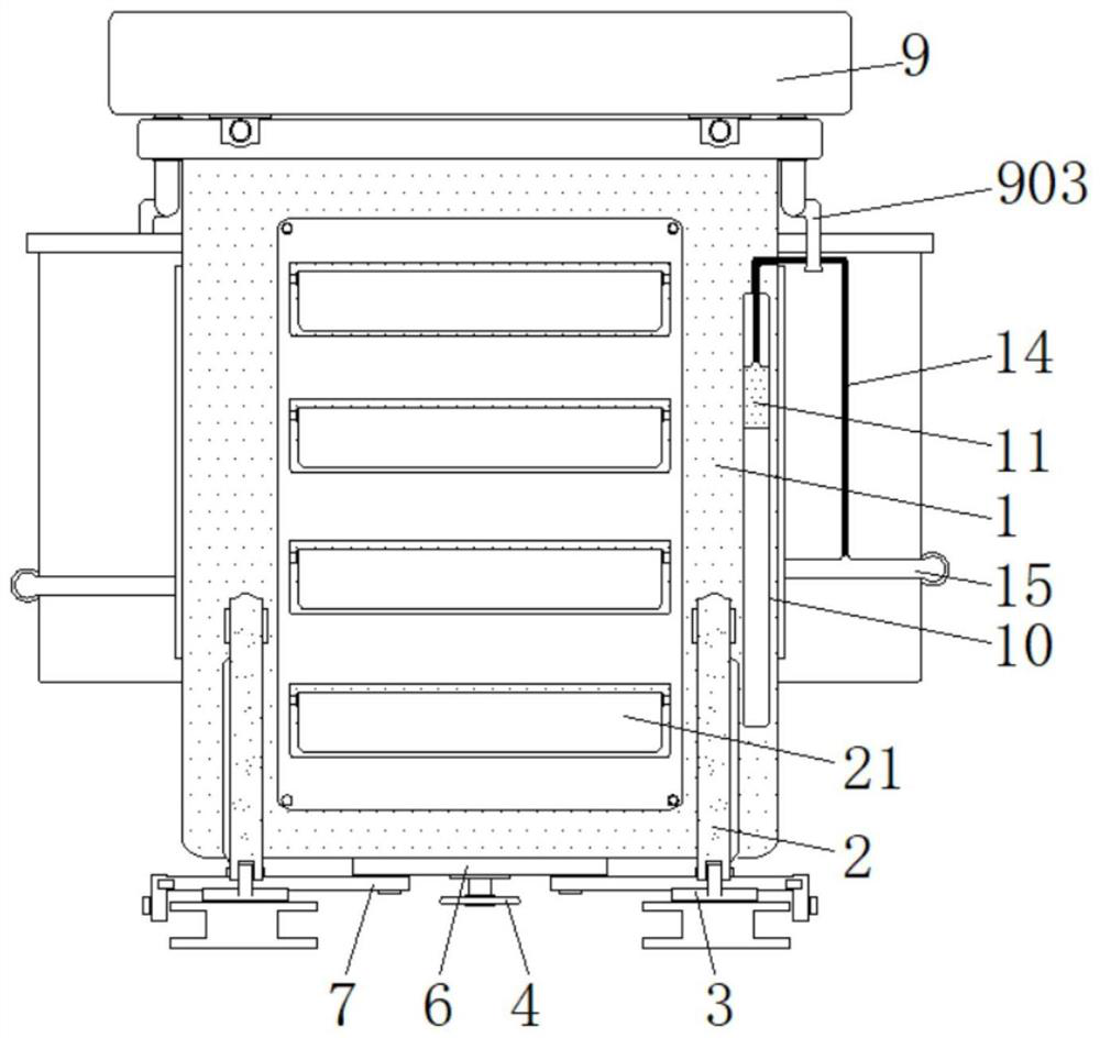 A kind of ventilated and heat-discharging transformer with self-rainproof function