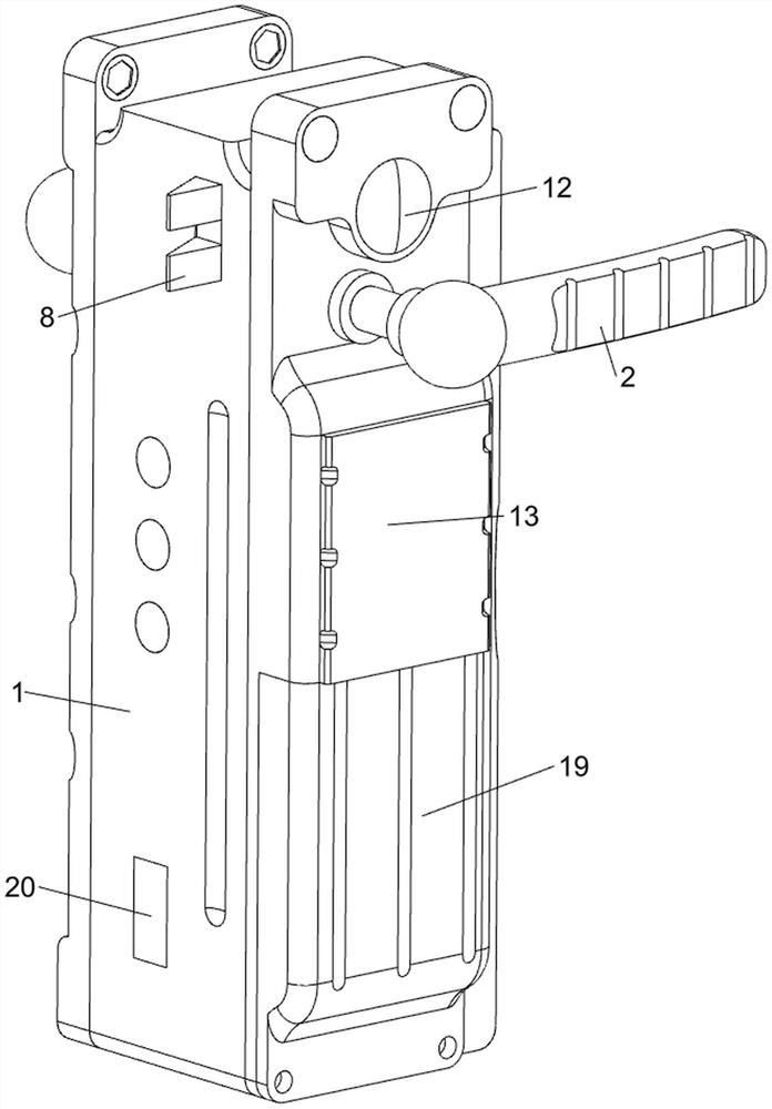 Intelligent double-fingerprint, double-password and three-insurance lock