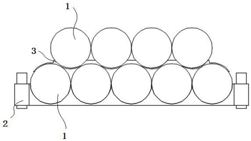 A pipe stacking device for construction