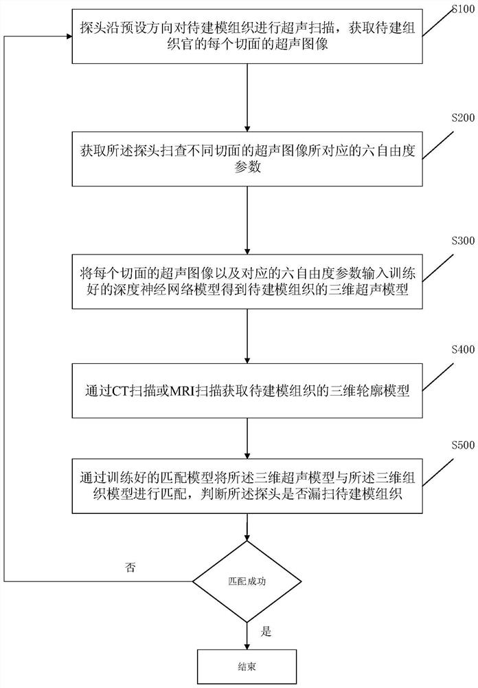 Human tissue ultrasonic modeling method, ultrasonic equipment and storage medium