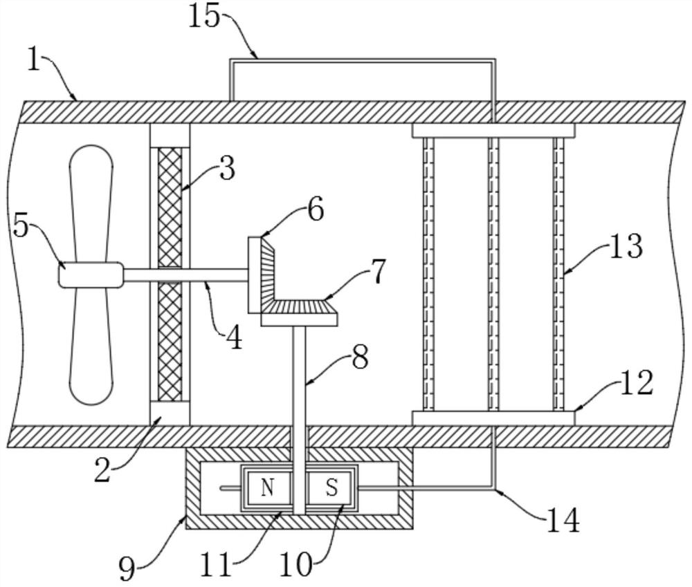 PE steel-plastic composite water supply pipe and machining extrusion device thereof