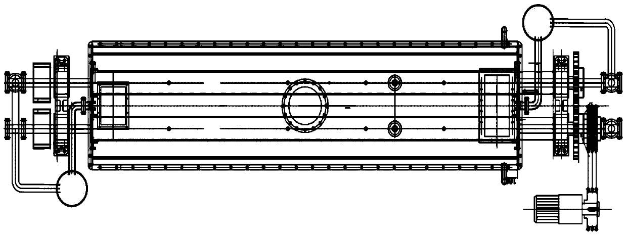 Internal heating type pyrolysis device