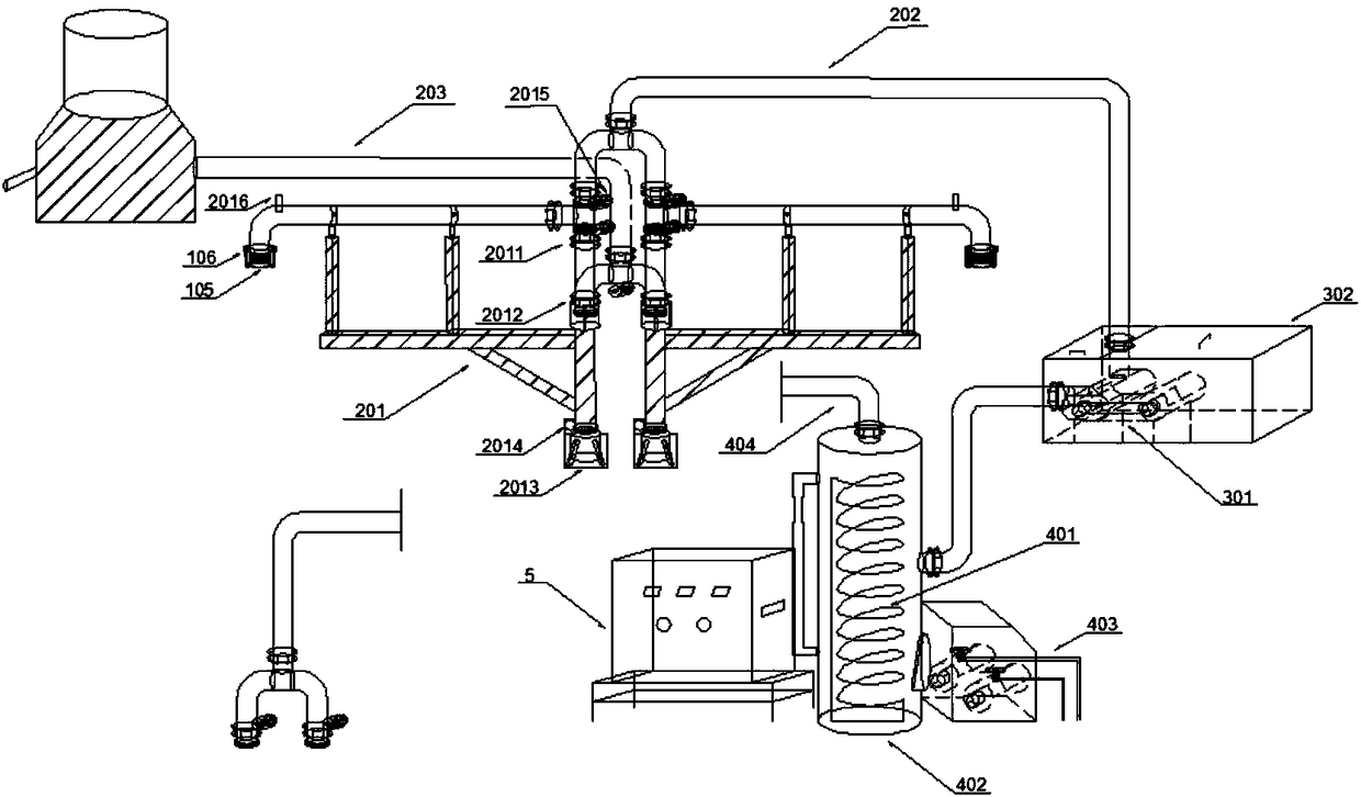 Under-pressure material steaming and steam recycling circulating device for brewing white spirit