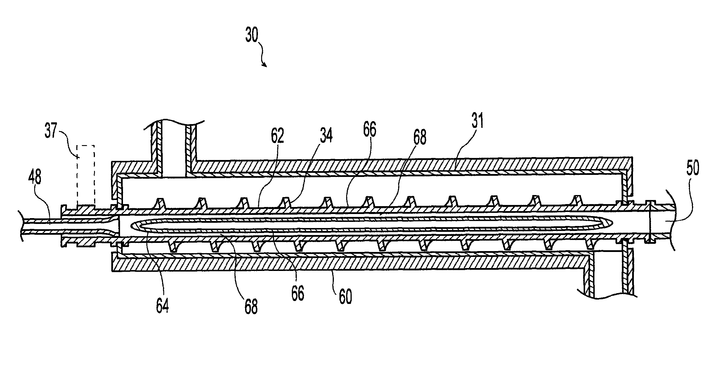 Pyrolyzer furnace apparatus and method for operation thereof