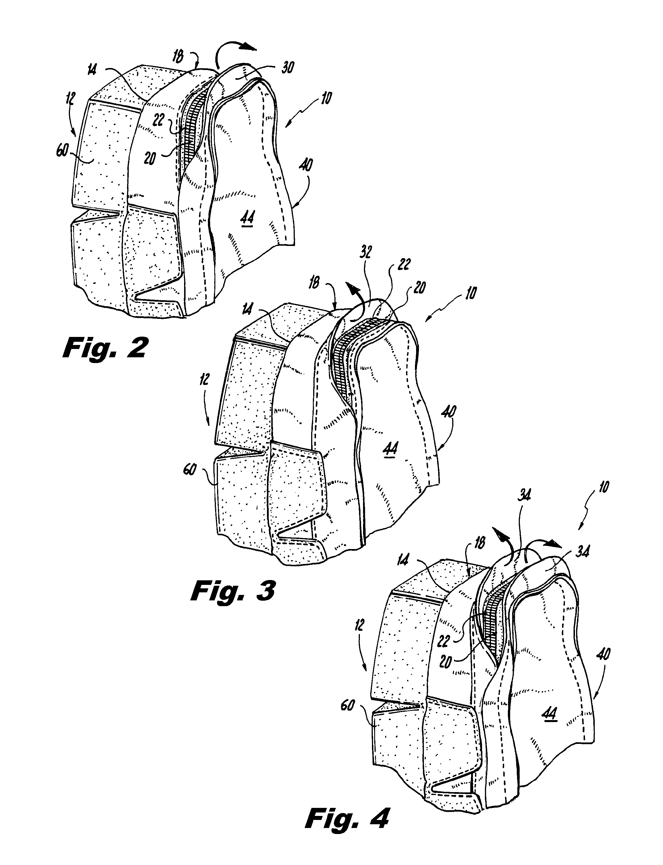 Zipper attached sports glove with fly cover protection