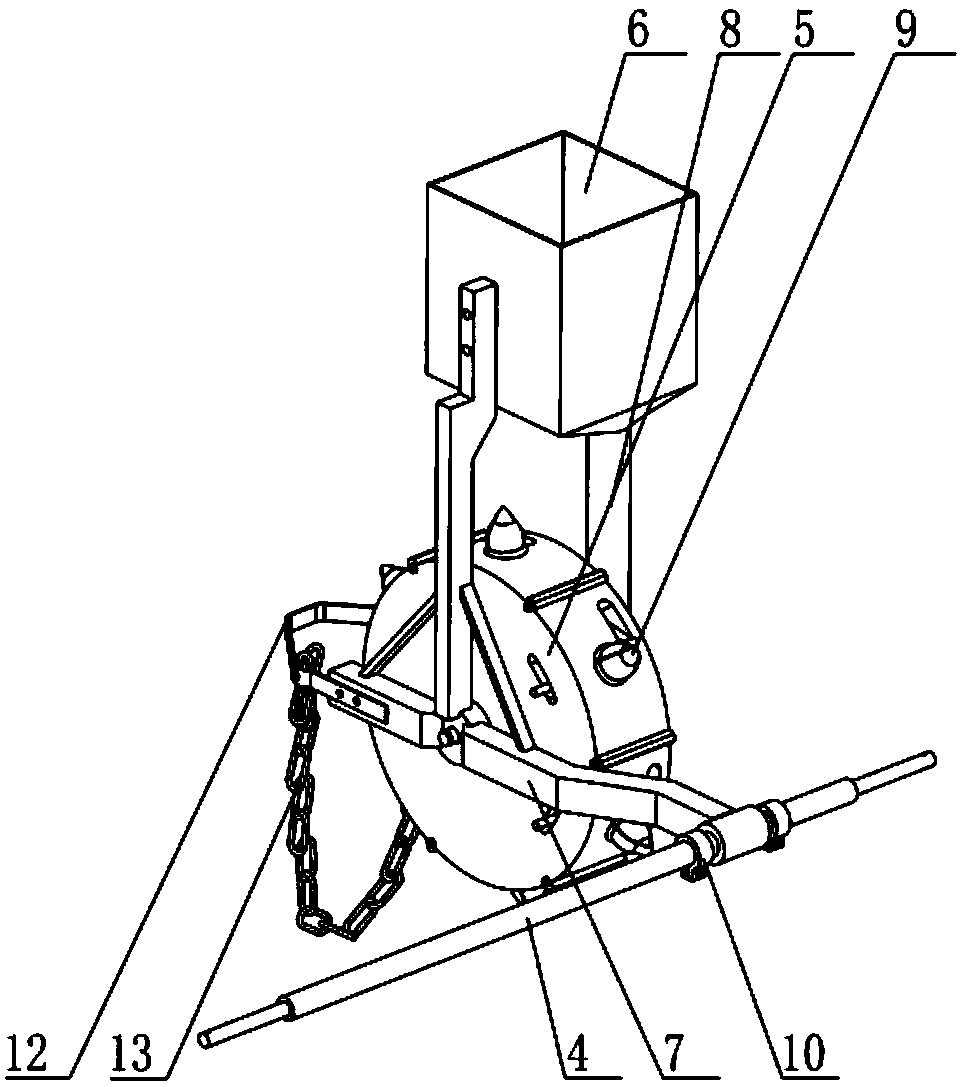 A furrow and ridge film-covered seeder