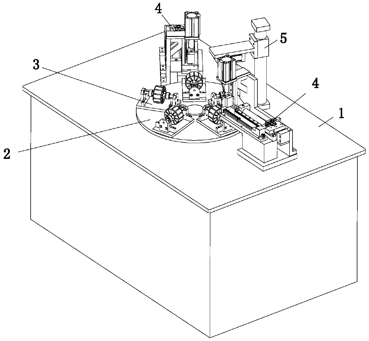 Working method of a circlip assembly machine for a rotor