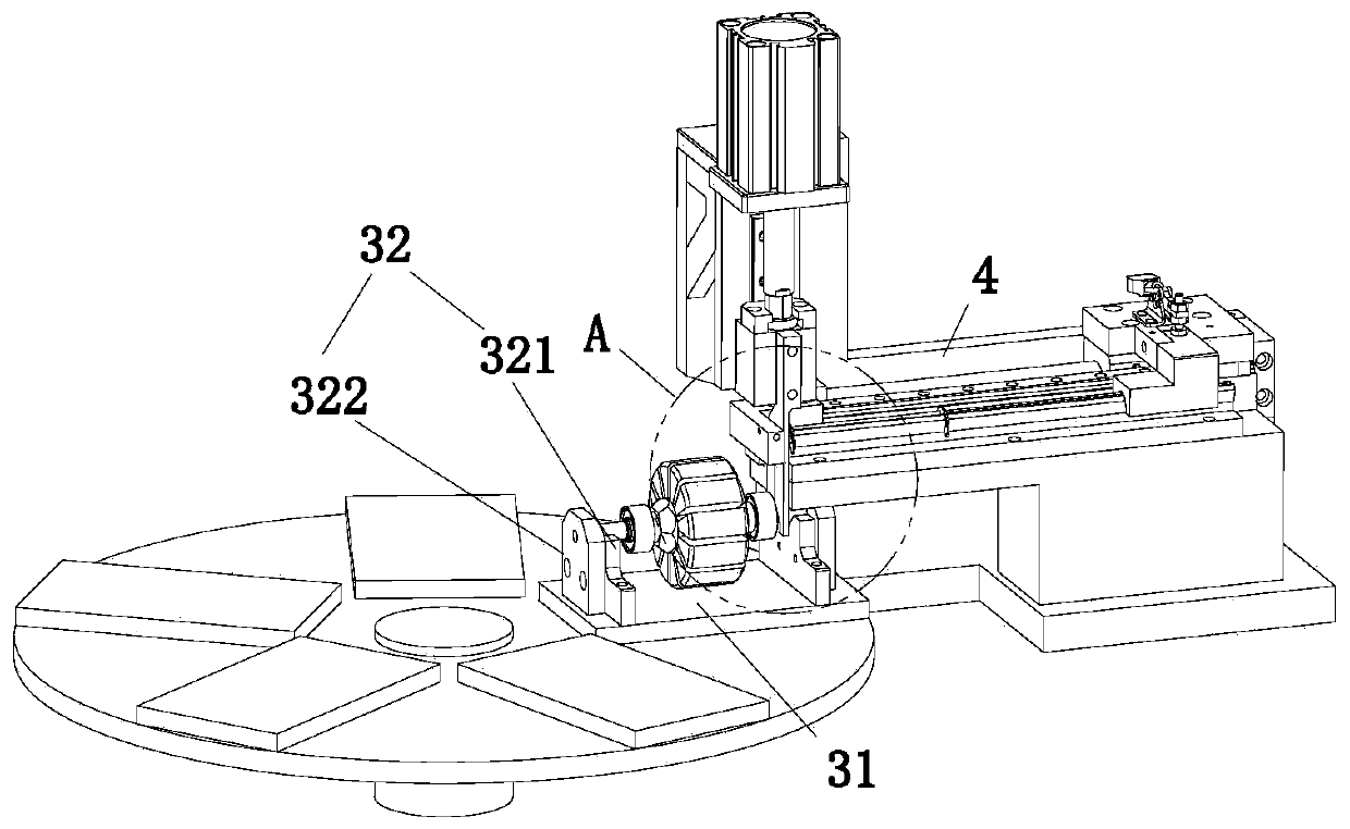 Working method of a circlip assembly machine for a rotor