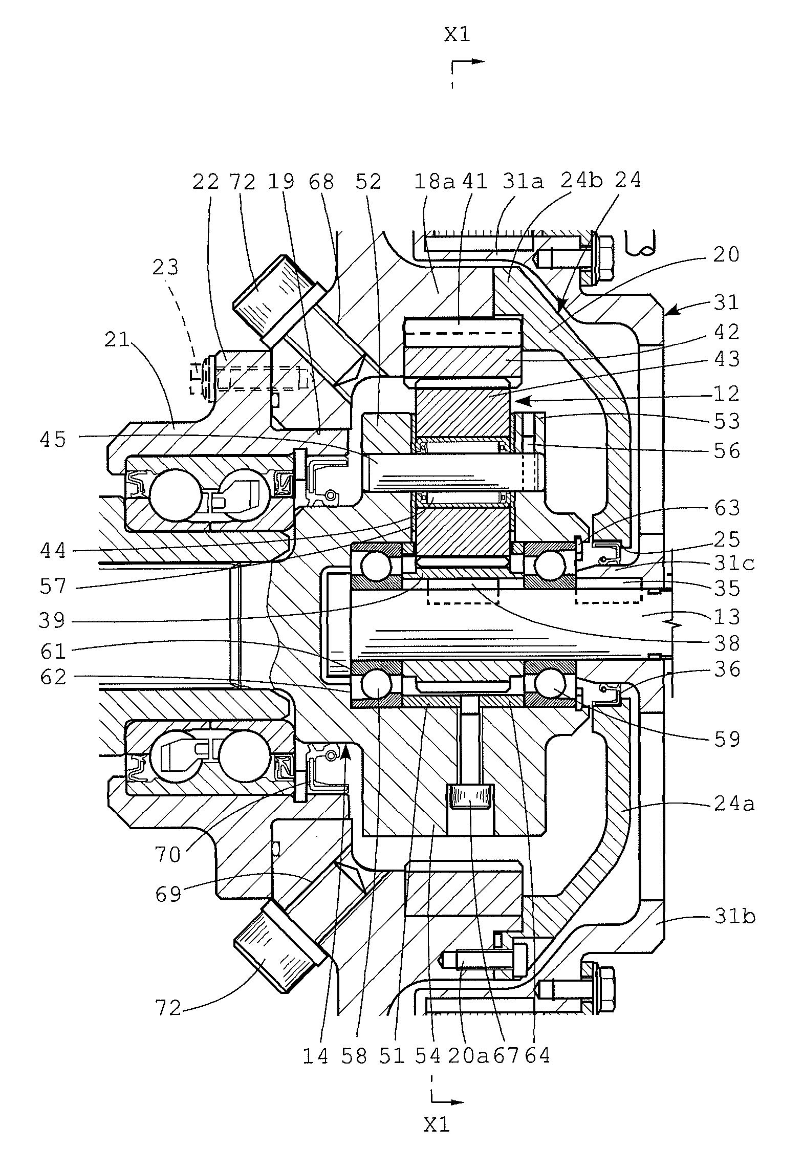 Drive device for electric vehicle