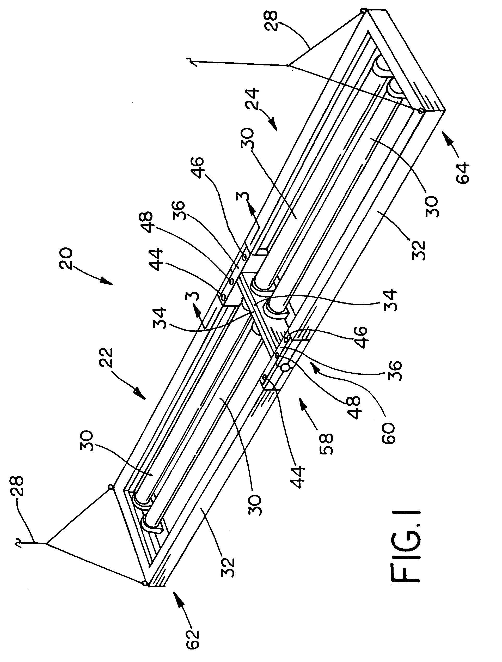 Method and apparatus for joining linear lighting fixtures to eliminate sag