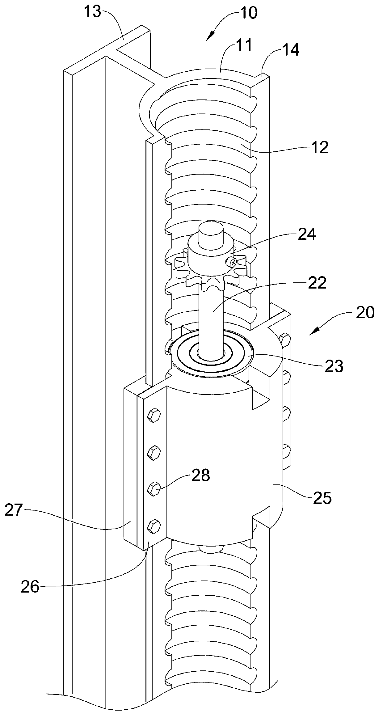 Screw unit and lifting device utilizing screw unit