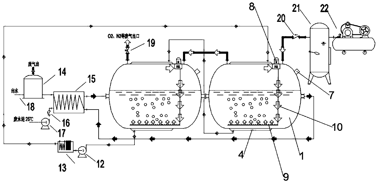 Wet oxidation reaction system