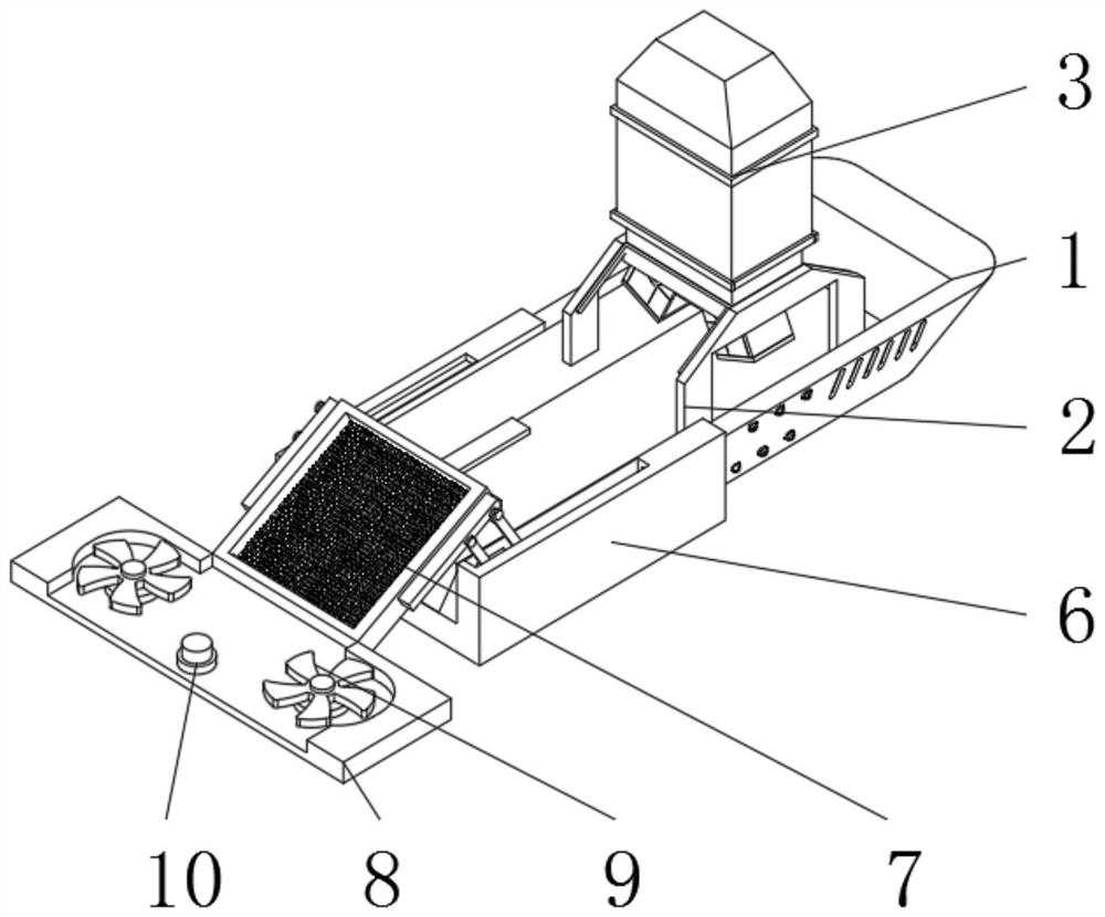 Blue algae fixing and fishing device capable of performing density discrimination and using method