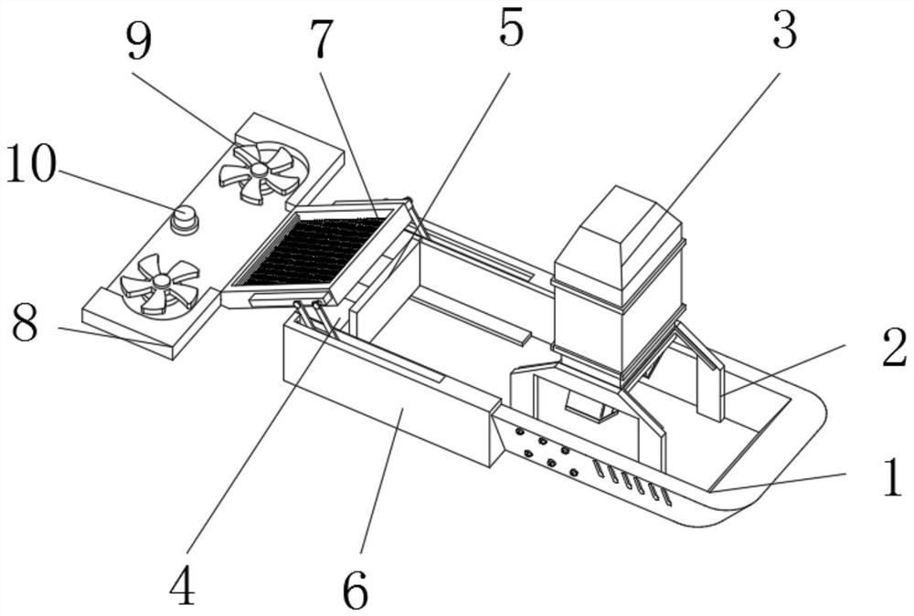 Blue algae fixing and fishing device capable of performing density discrimination and using method