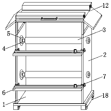 Gauze winding and collecting device for textile factory