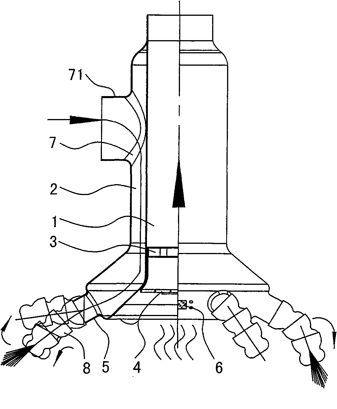 Dual-purpose tail end for air conditioning and smoke exhaust