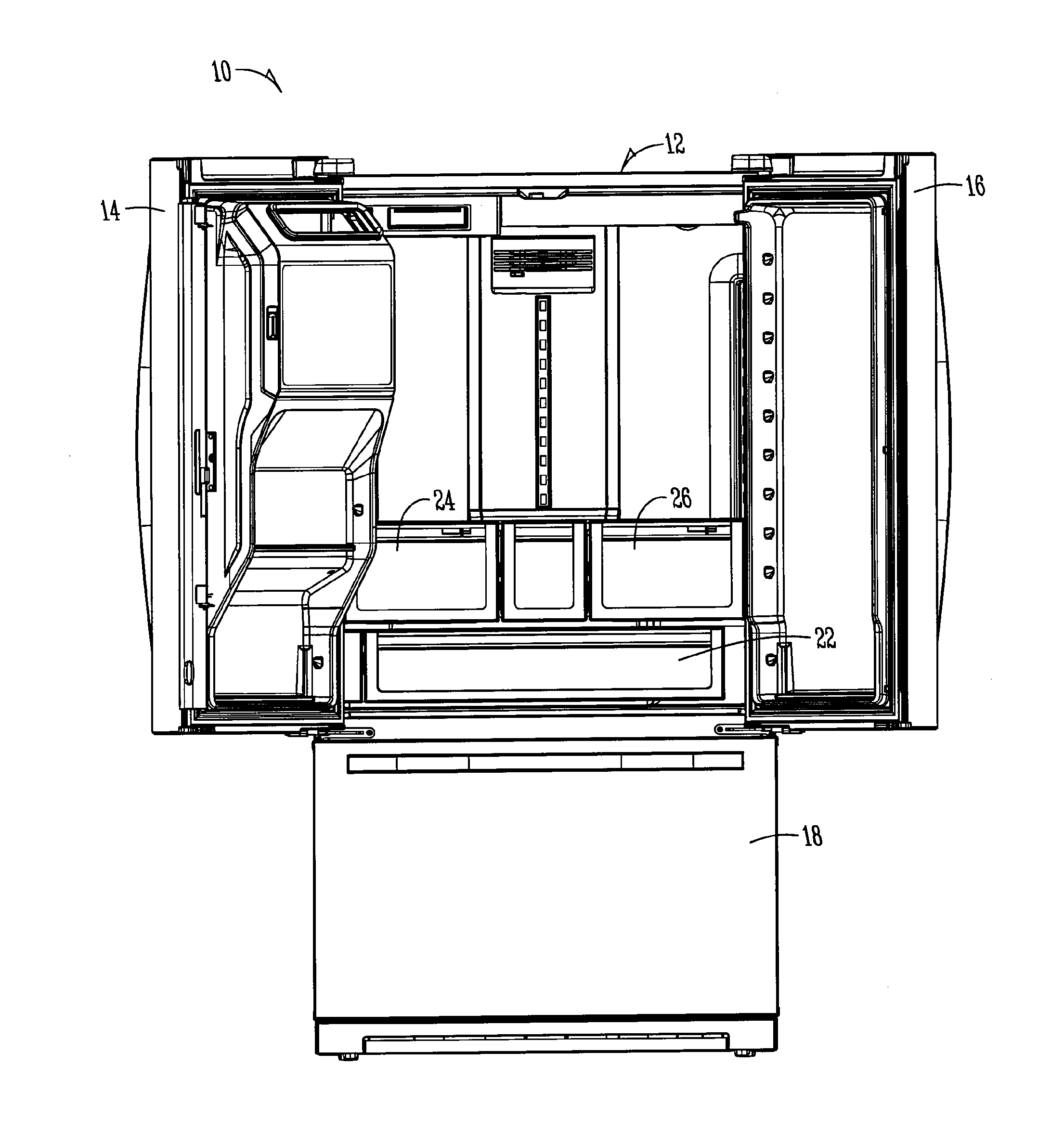 Interactive lighting in a refrigerator