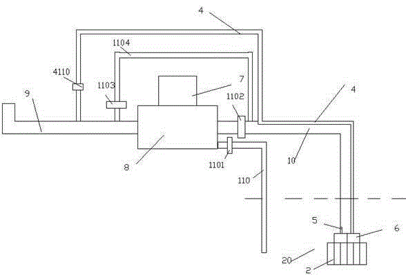 Pumping unit with liquid storage tank and sliding tapered bearings